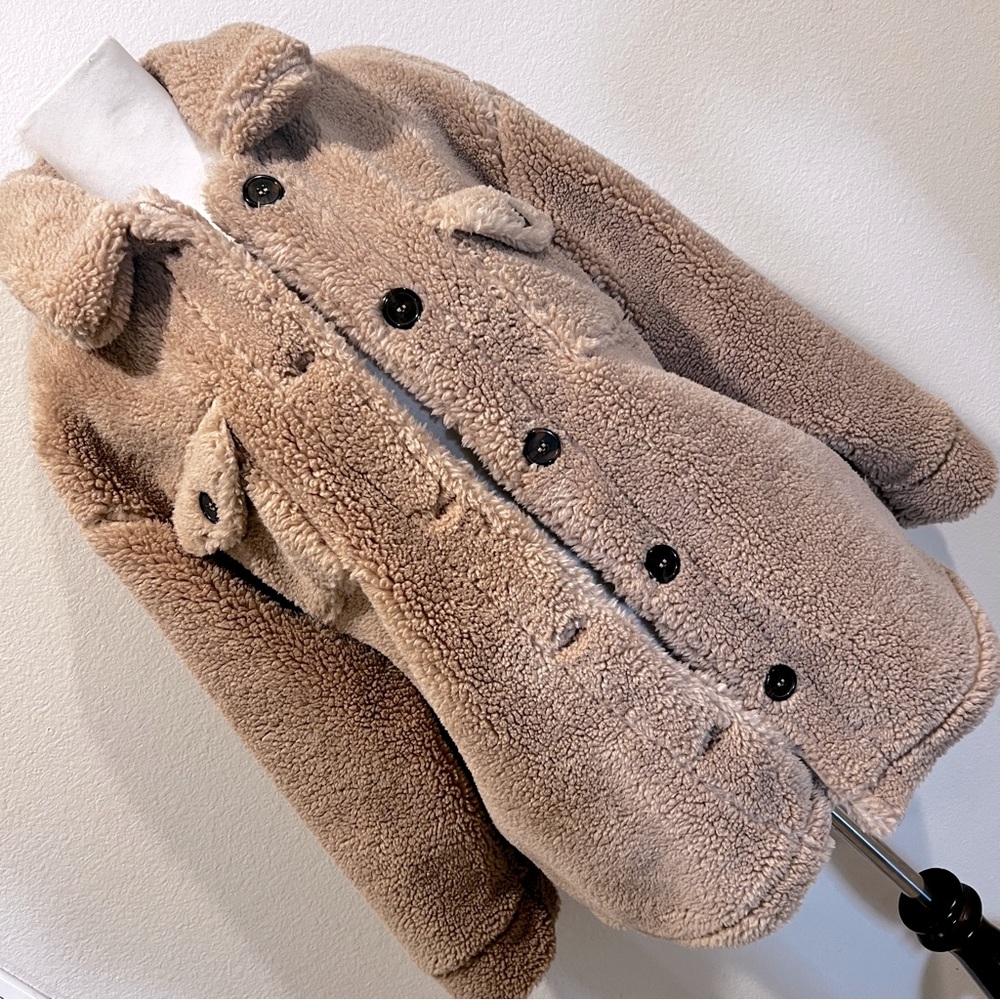 Lulus Sherpa Shacket Teddy Jacket Taupe 🤎